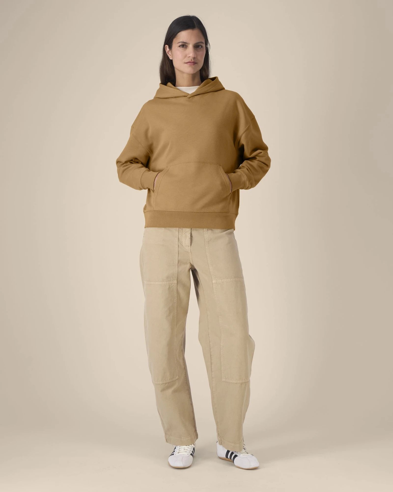 Felpa cotone bio Stanley/Stella Archer da personalizzare - Beige Grounded